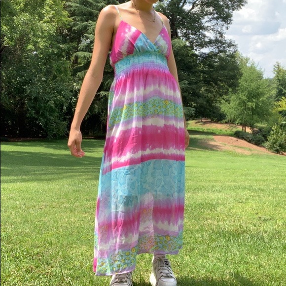 Candy colored rainbow dye dress 🍭🍬 - Picture 2 of 4